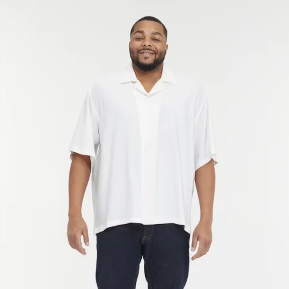 ABERCROMBIE & FITCH - TREVOR PROJECT || Pride Camp Cropped Sheer Shirt. Sz. S - Picture 3 of 13